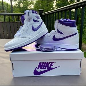 Jordan 1 Retro High Court Purple (W) Size 7